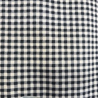Cotton Gingham Regal With Poly/Cotton Ivory lining Rod Pocket Valance