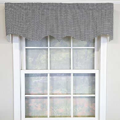 Cotton Gingham Regal With Poly/Cotton Ivory lining Rod Pocket Valance