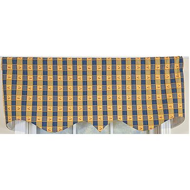 Cotton Cherry Squares Regal With Poly/Cotton lining Rod Pocket Valance
