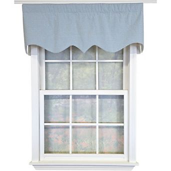 Cotton Shepherd Check Regal Fully lined Windows Rod Pocket Valance