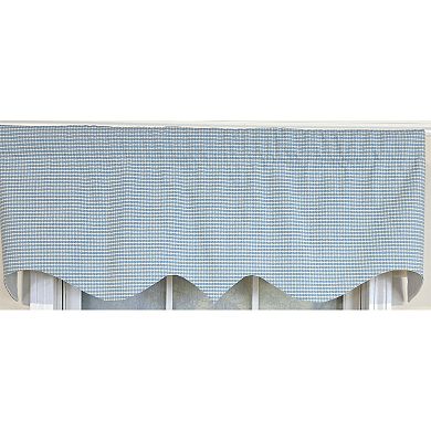 Cotton Shepherd Check Regal Fully lined Windows Rod Pocket Valance