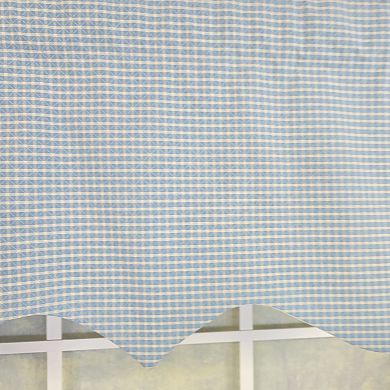 Cotton Shepherd Check Regal Fully lined Windows Rod Pocket Valance