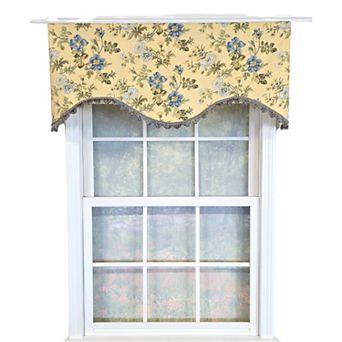 Cotton Sunrise Cornice Fully lined Windows Rod Pocket Valance