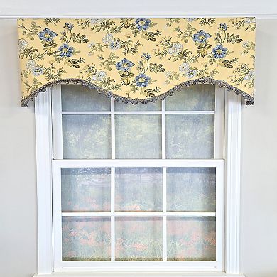 Cotton Sunrise Cornice Fully lined Windows Rod Pocket Valance