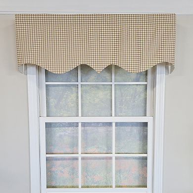 Cotton Gingham Regal With Poly/Cotton Ivory lining Rod Pocket Valance