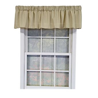 Cotton Crosswell Tailored Fully lined Windows Rod Pocket Valance