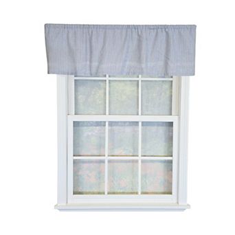 Cotton Crosswell Tailored Unlined Windows Rod Pocket Valance