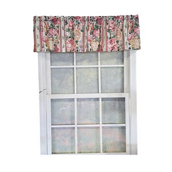 Cotton Flower Lane Tailored Unlined Windows Rod Pocket Valance