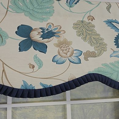 Cotton Samanta Ruffled Provance Fully lined Windows Rod Pocket Valance