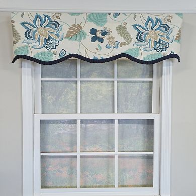 Cotton Samanta Ruffled Provance Fully lined Windows Rod Pocket Valance