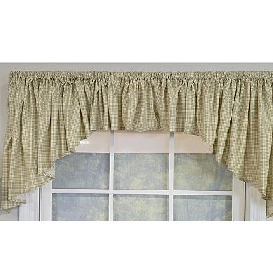Polyester Syon Park Tailored Unlined Windows Rod Pocket Valance