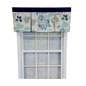 Cotton Samanta Pleated Unlined Windows Rod Pocket Valance