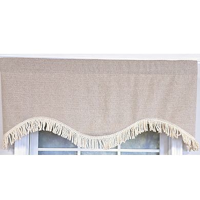 Cotton Denton Cornice Fully lined Windows Rod Pocket Valance