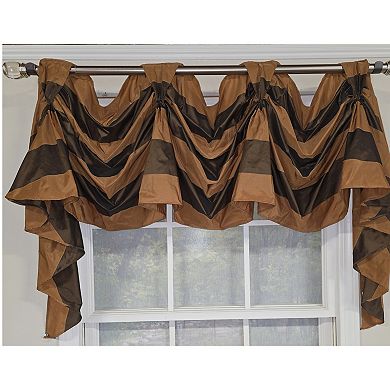 PolyesterPascal 3-S Victory Swag Unlined Windows Tab Top Valance