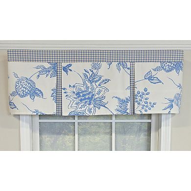 Cotton Natalia Pleated Unlined Windows Rod Pocket Valance