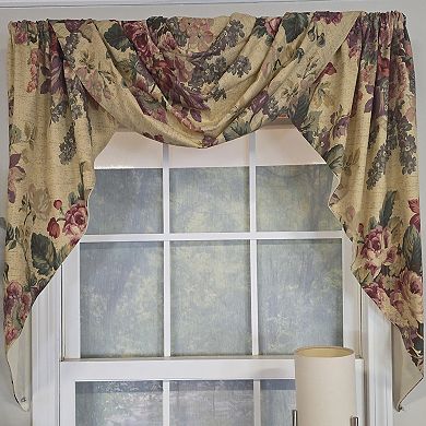 Cotton 3-PC Terrene Swag/Jabot Set Fully lined Rod Pocket Valance