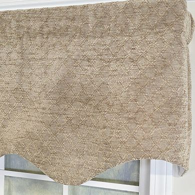 Cotton Chenille Regal Fully lined Windows Rod Pocket Valance
