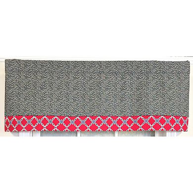 Cotton Brazil Banded Fully lined Windows Rod Pocket Valance