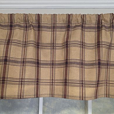 Cotton Clambake Plaid Tailored Unlined Windows Rod Pocket Valance