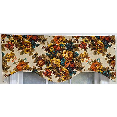 Cotton Bountiful Cornice Fully lined Windows Rod Pocket Valance