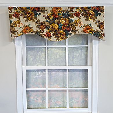 Cotton Bountiful Cornice Fully lined Windows Rod Pocket Valance