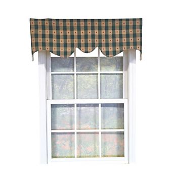 PolyesterCollette Squares Shaped Fully lined Windows Rod Pocket Valance