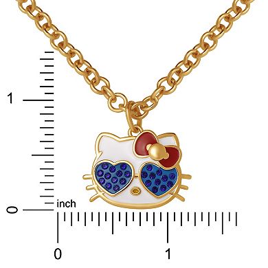 Womens Sanrio Hello Kitty Americana Pendant Necklace