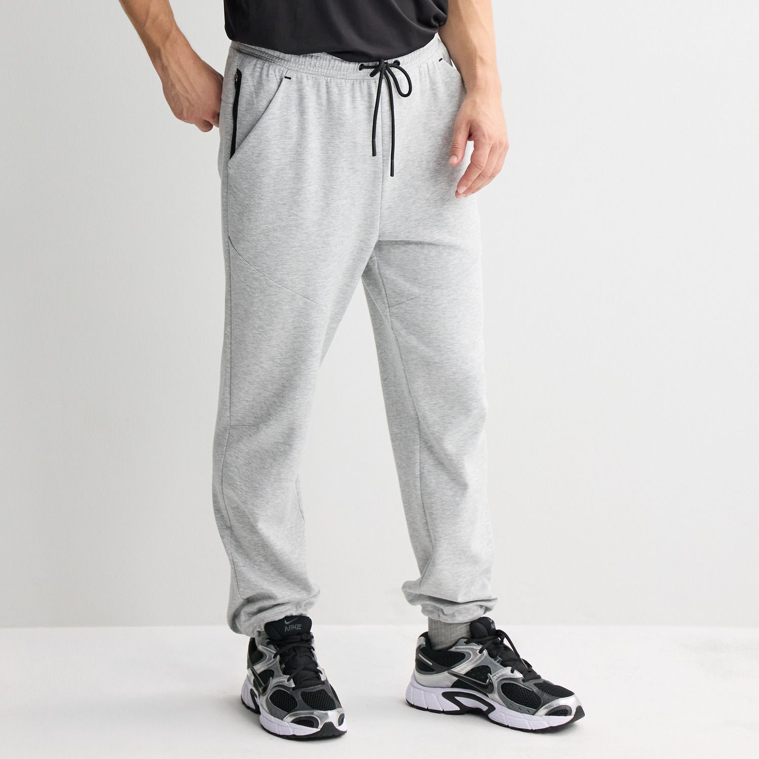 Мужские брюки Tek Gear 365 Fleece Bungee, цвет: Серый меланжевый
