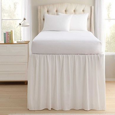 Laura Ashley Twin XL Rustic Ruffled Bed Skirt