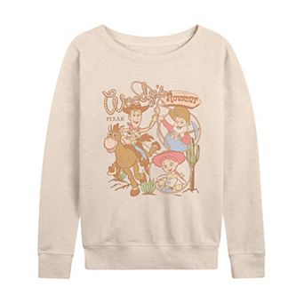 Women's Disney / Pixar's Toy Story Woody's Roundup French Terry Long Sleeve Tee