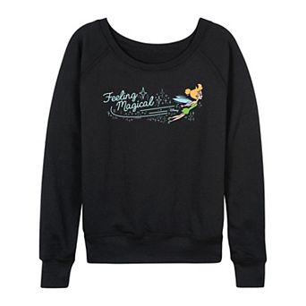 Women's Disney's Tinker Bell Feeling Magical French Terry Long Sleeve Tee