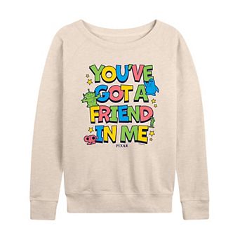 Women's Disney / Pixar's Toy Story You've Got A Friend In Me French Terry Long Sleeve Tee