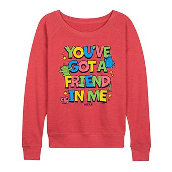 Women's Disney / Pixar's Toy Story You've Got A Friend In Me French Terry Long Sleeve Tee