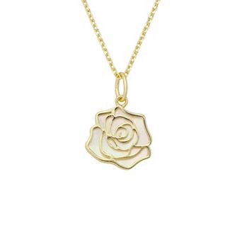 Isla & Alex Mother-of-Pearl Flower Pendant Necklace