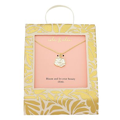 Isla & Alex Mother-of-Pearl Flower Pendant Necklace
