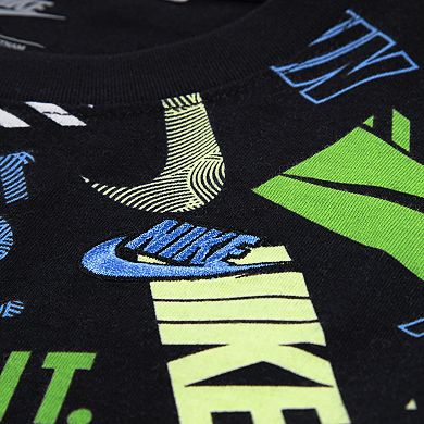 Boys 4-7 Nike "Just Do It." Printed Short Sleeve T-Shirt & Athletic Shorts 2-Piece Set