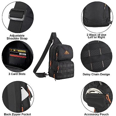 KELTY Adjustable Strap & Tech Pouch Tactical Sling Bag