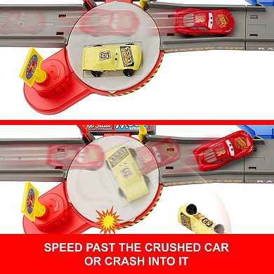 Mattel Disney / Pixar's Cars Piston Cup Stunting Speedway Playset with Lightning McQueen Car