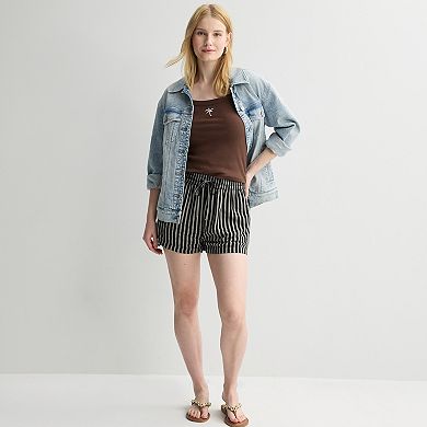 Juniors' SO® High Rise Pull On Shorts in Regular