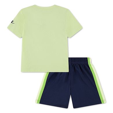 Toddler Boys Nike Tricot Short Sleeve T-Shirt & Shorts 2-Piece Set