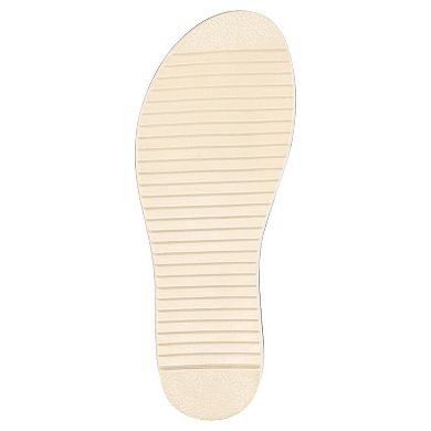 Easy Street Joby Women's Slip-On Slide Sandals with Buckle Accent