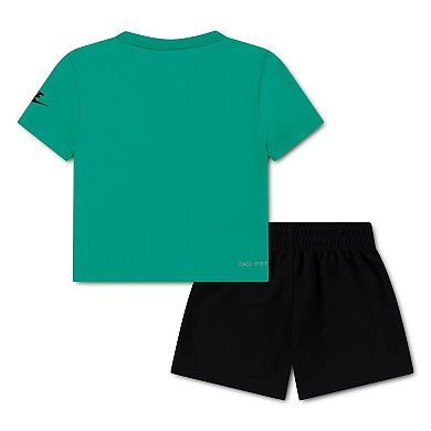 Baby Boys Nike Futura Dri-FIT Short Sleeve T-shirt & Shorts 2-Piece Set