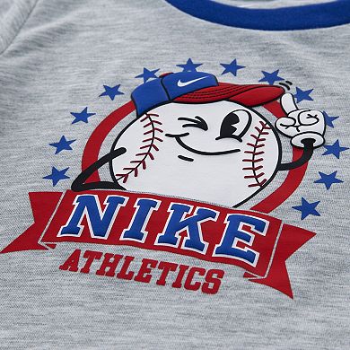 Baby Boys Nike Baseball Short Sleeve T-Shirt & Dri-FIT Shorts 2-Piece Set