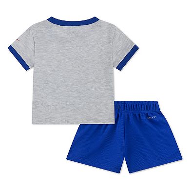 Baby Boys Nike Baseball Short Sleeve T-Shirt & Dri-FIT Shorts 2-Piece Set