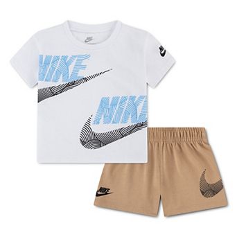 Baby Boys Nike Relaxed Short Sleeve Jersey T-shirt & Shorts 2 pc Set