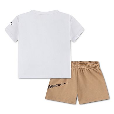 Baby Boys Nike Relaxed Short Sleeve Jersey T-shirt & Shorts 2-Piece Set