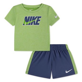 Baby Boys Nike Dri-FIT Short Sleeve T-shirt & Shorts 2 pc Set