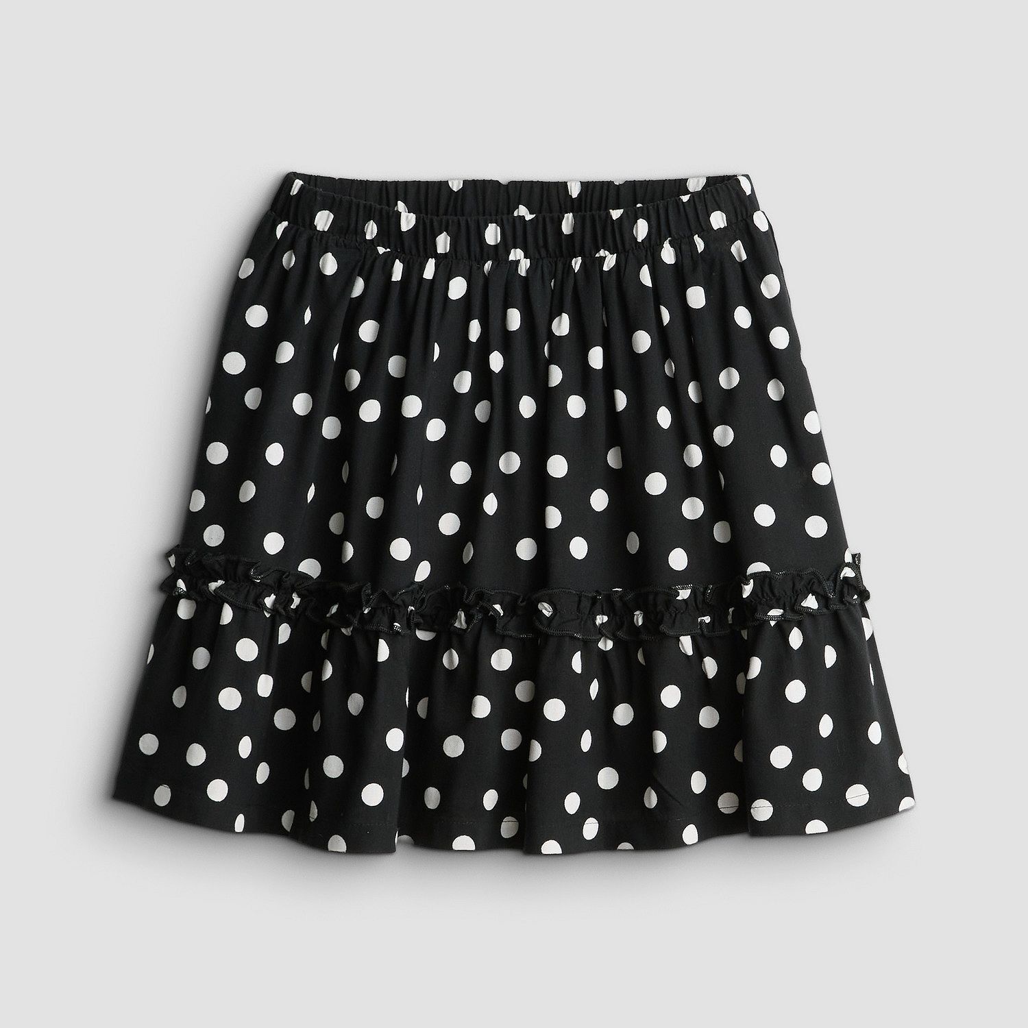 Детская юбка Jumping Beans Woven Ruffle, цвет: Чёрный в горошек