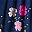 Navy Flower Clusters
