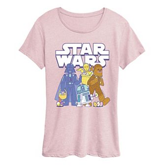 Women's Star Wars Easter Egg Hunt Short Sleeve Graphic Tee